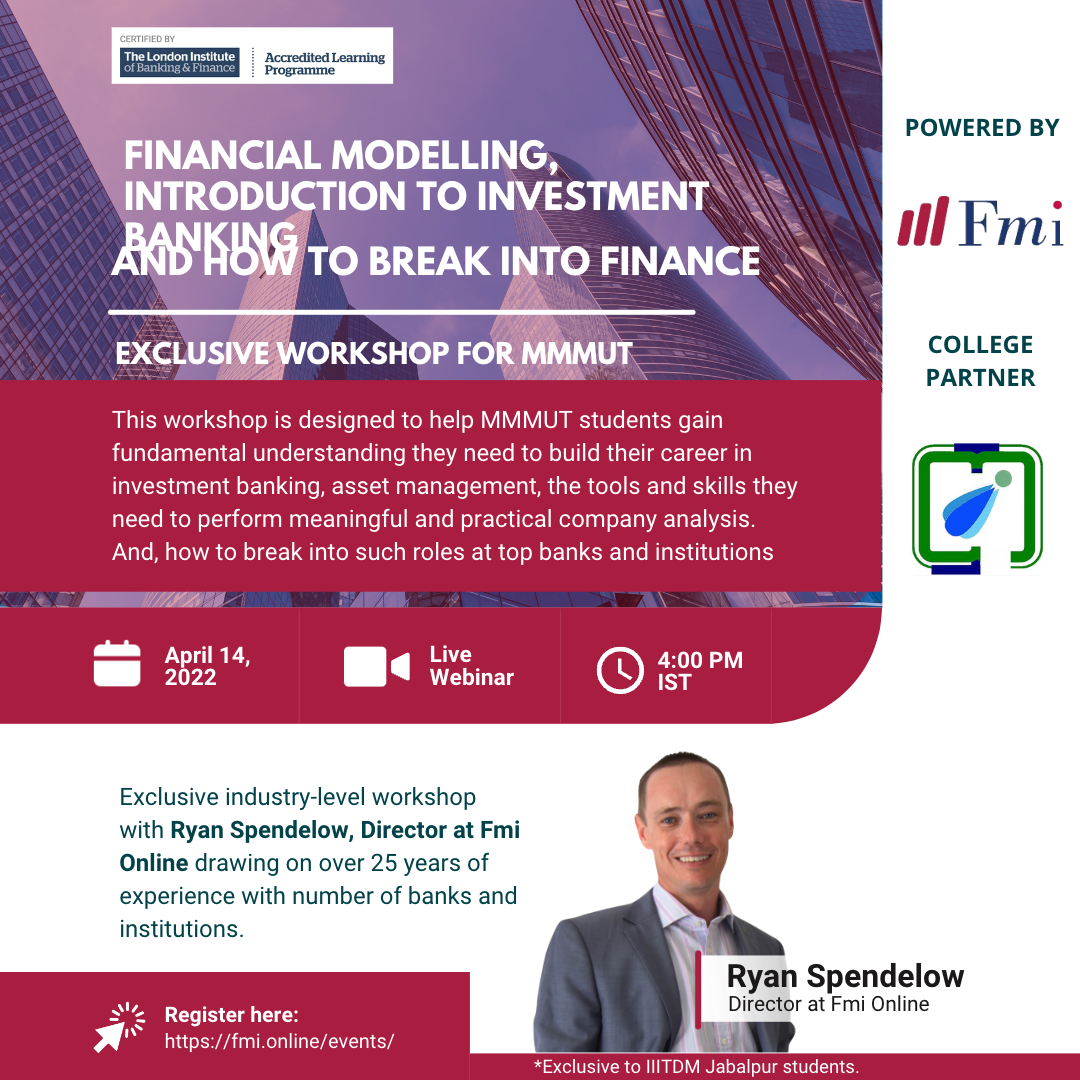 Financial Modelling & Introduction to Investment Banking