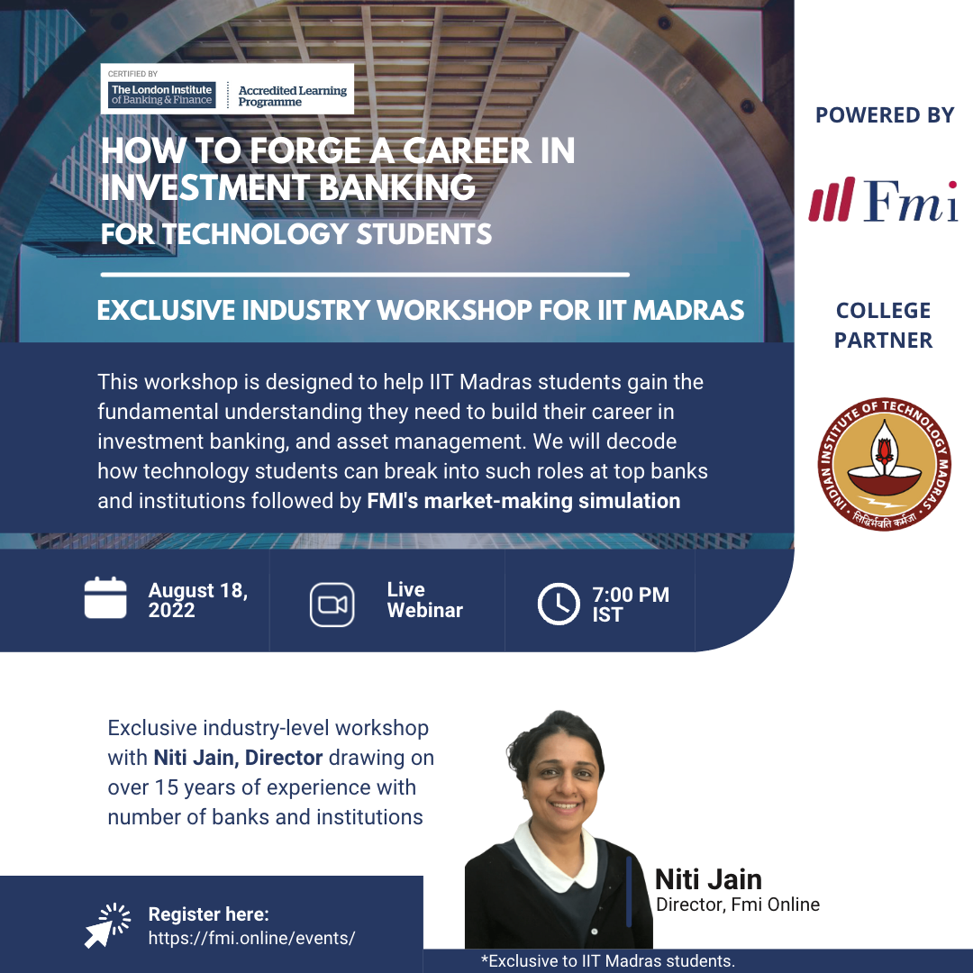 How to forge a career in investment banking for technology students