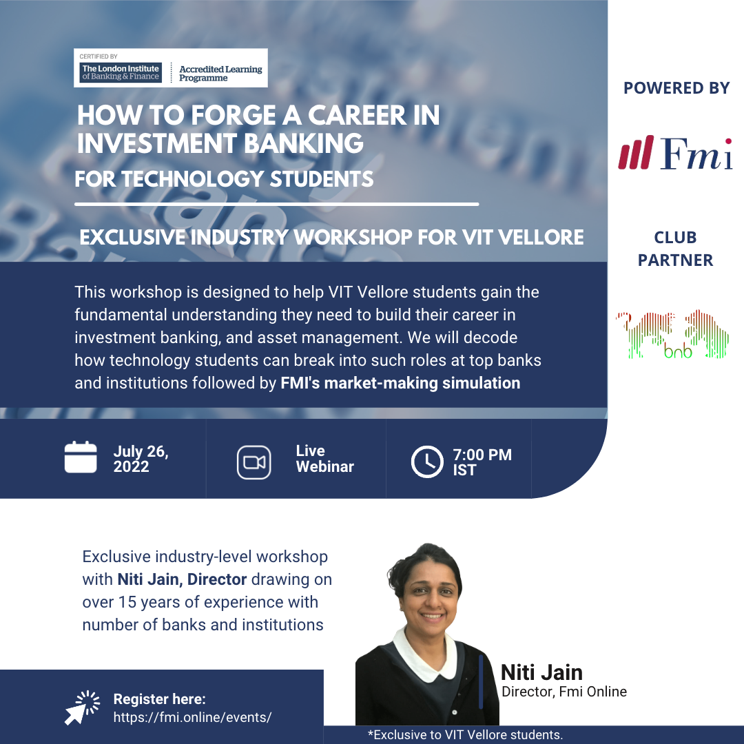 How to forge a career in investment banking for technology students